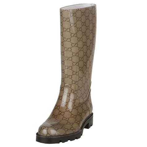 designer rain boots gucci|thigh high Gucci boots.